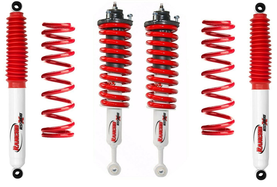RANCHO 50mm LIFT KIT - TOYOTA FORTUNER. RANCHO 5000X Assembled Struts, Shocks and Coil Springs
