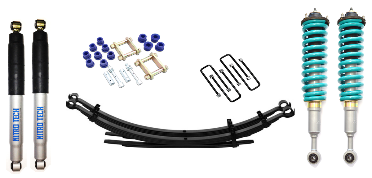 Nitro Tech 50mm LIFT KIT TOYOTA HILUX N70 05 2015. Assembled Strut