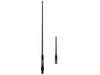 GME AE4705BTP (Twin Pack)  1.2m Colinear Antenna, HD Barrel spring, Black, 6.6 dBi gain Whip. PLUS AE4704B 2.1dBi gain Whip
