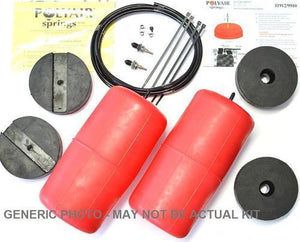 Polyair Red Bags - NISSAN NAVARA NP300 (D23). COIL REAR, FOR RAISED HT. REAR