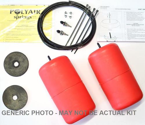 Polyair Red Bags - NISSAN PATHFINDER R51 2005 - 2014, FOR 50mm RSD HT. REAR
