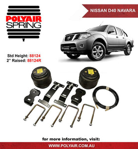 Polyair Bellows - NISSAN NAVARA D40, FOR STD HT REAR - BOLT ON KIT