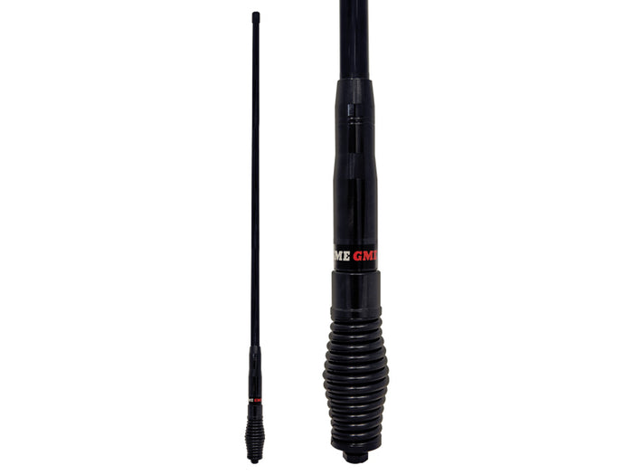GME AE4705B 1.2m Colinear Antenna, HD Barrel spring, Black, 6.6 dBi gain.