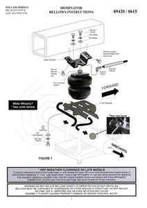 Polyair DOMINATOR - TOYOTA L/CRUISER 76,78,79 SERIES, FOR 50mm RSD HT REAR - BOLT ON KIT