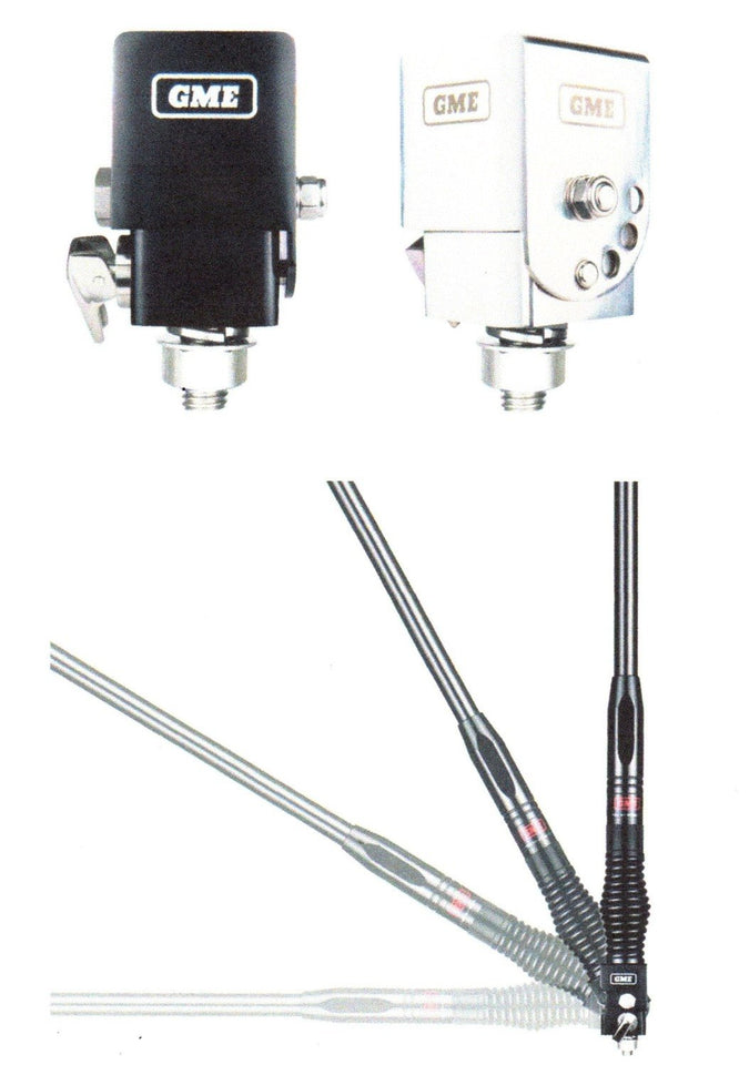 GME MB042B BLACK. UHF FOLD DOWN ANTENNA MOUNTING BRACKET