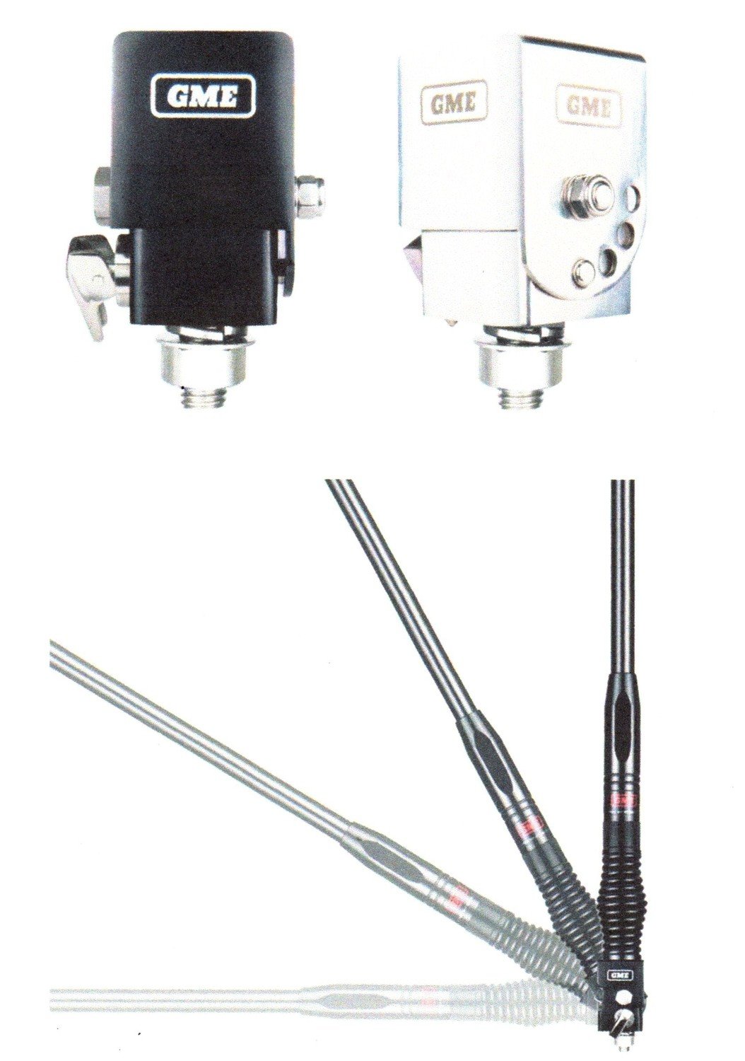 GME MB042B BLACK. UHF FOLD DOWN ANTENNA MOUNTING BRACKET
