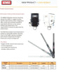 GME MB042B BLACK. UHF FOLD DOWN ANTENNA MOUNTING BRACKET