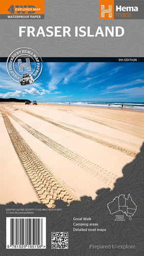 HEMA - MAPS Fraser Island 9th Edition.