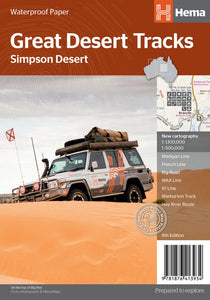 HEMA - MAPS Great Desert Tracks - Simpson Desert 8th Edition.