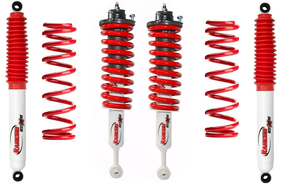 RANCHO 35mm LIFT KIT - NISSAN NAVARA NP300 (D23). RANCHO 5000X Assembled Struts, Shocks and Coil Springs